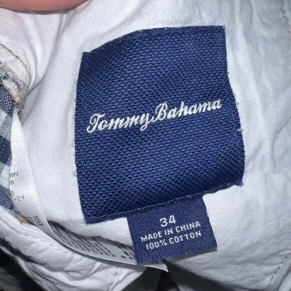 Tommy Bahama Men's Check Chino Shorts Blue Size‎ 34 Summer Classic Fit - Picture 3 of 4